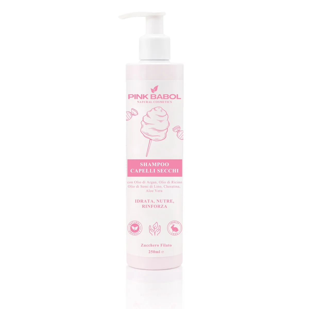 Shampoo per Capelli Secchi con Olio di Argan, Olio di Ricino e Semi di Lino, Cheratina, Aloe Vera – Idrata, Nutre, Rinforza