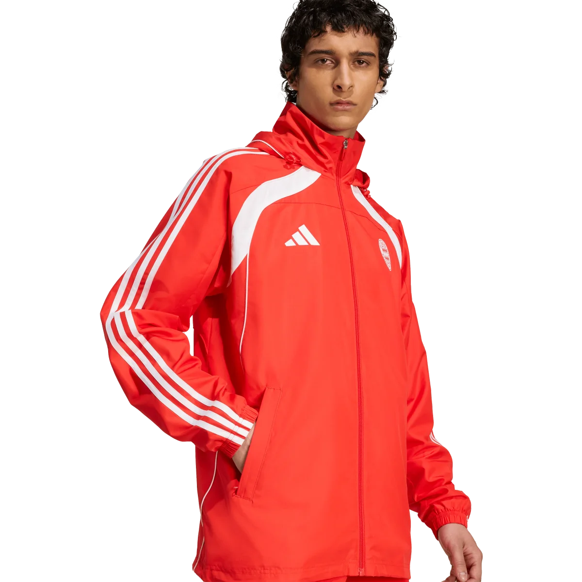 ADIDAS - Fc Bayern Munich Ubp Windbreaker - Uomo - Red - immagine 6
